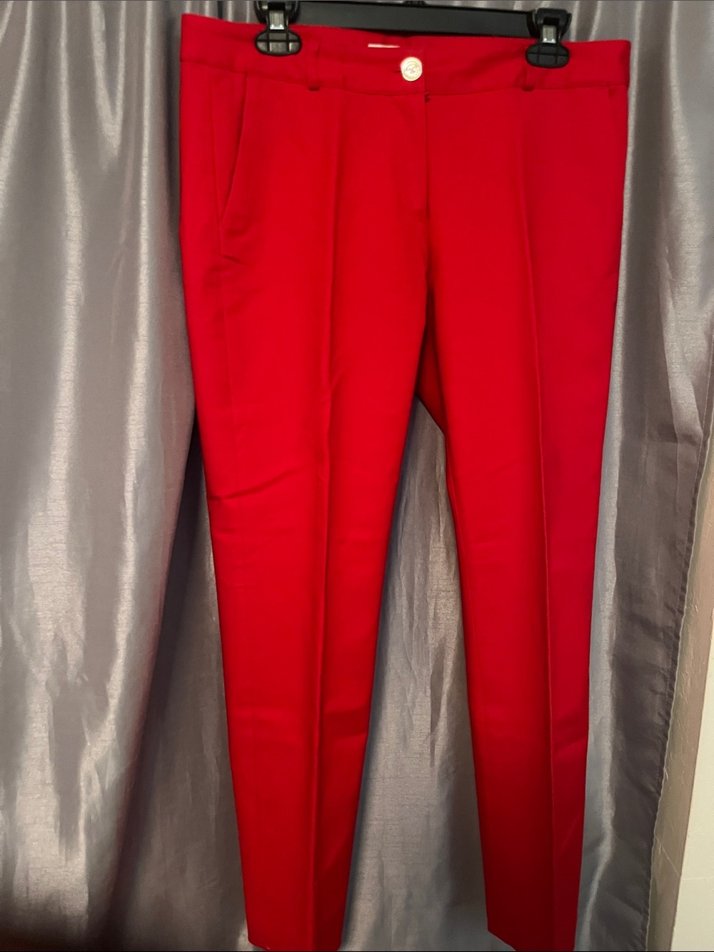 Michael Kors Red Skinny Ponte Pants
